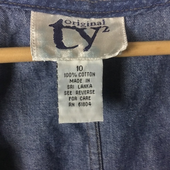 Vintage Original TY2 Denim Maxi Jumper Dress - Picture 8 of 8